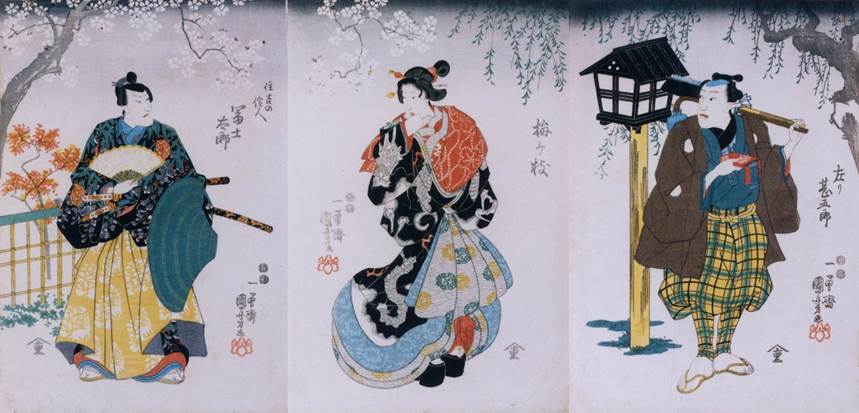 友春/月之輪神事/語臣猪麻呂之図/島根県安来郷/人物図/掛軸☆宝船☆AE-104 友春/月之輪神事/語臣猪麻呂之図/島根県安来